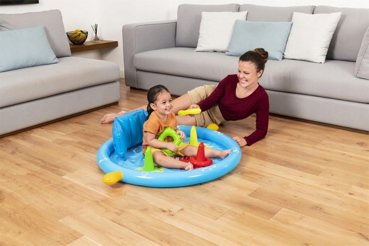 Bestway 52568 Basenik dmuchany z daszkiem, oparciem i sorterem 1.15m x 89cm