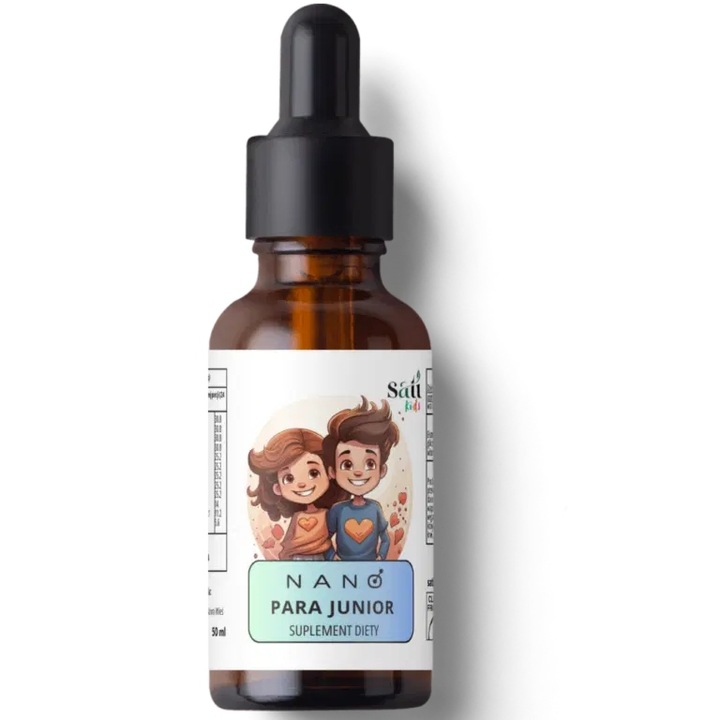 Nano Para Junior - 12 ziół, wyciąg, 50 ml, Sati Labs PASOŻYTY DZIECI