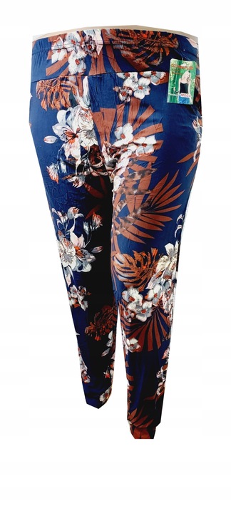 ALLADYNKI SPODNIE HAREMKI -plus size -BAWEŁNA -727