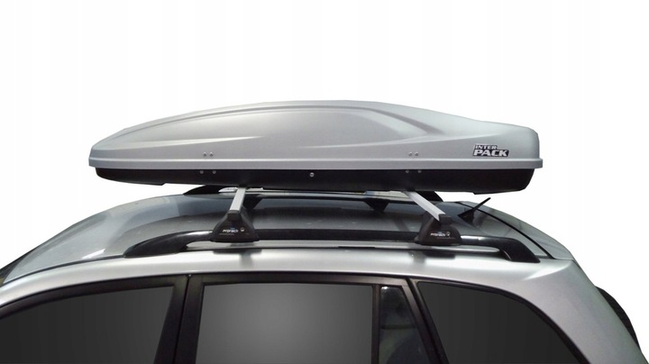 BOX BAGAŻNIK DACHOWY STELLA 480 SREBRNY OBUSTRONNIE OTWIERANY