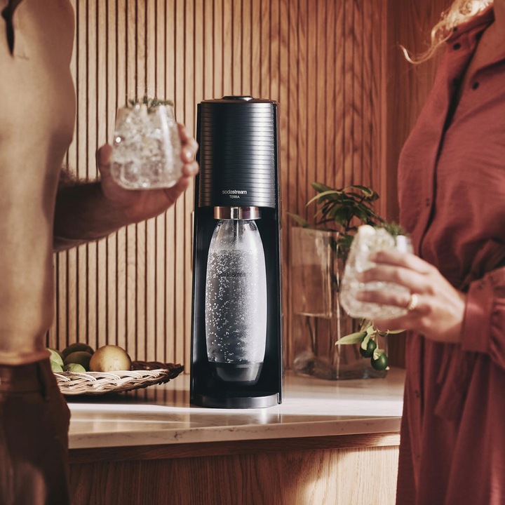 Saturator SodaStream TERRA BLACK + 2 BUTELKI + PEPSI MAX