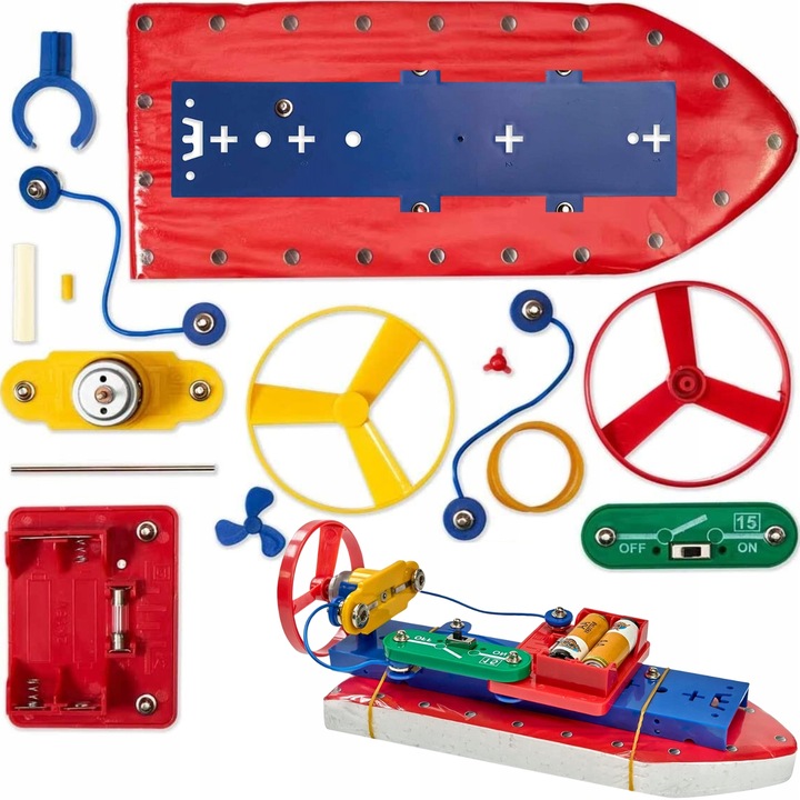 SEKRETY ELEKTRONIKI ZESTAW SAMOCHÓD + ŁÓDKA NAPĘD