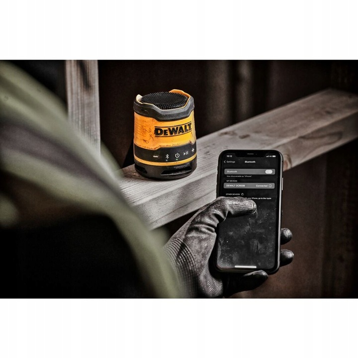 przenośny głośnik budowlany 5W, Bluetooth DeWALT [DCR009-XJ]