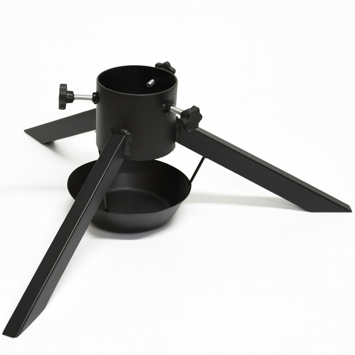 Stojak na choinkę metalowy z misą na wodę czarny 108 mm stojak choinkowy