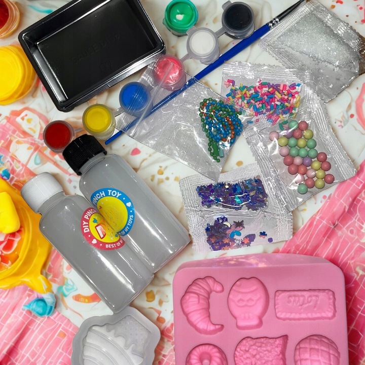 ZESTAW DO ROBIENIA GNIOTEK CUKIERNIA ANTYSTRESOWY SQUISHY DIY DLA DZIECI