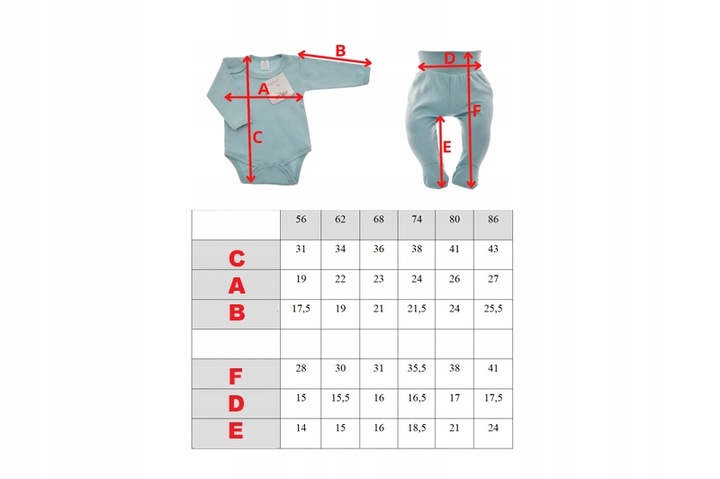 Komplet body półśpiochy z falbanką r.62 wzór 373r