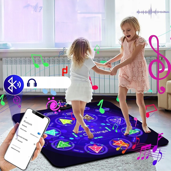 MATA DO TAŃCZENIA MUZYCZNA DLA DZIECI FUNKCJA BLUETOOTH ANTYPOŚLIZGOWY