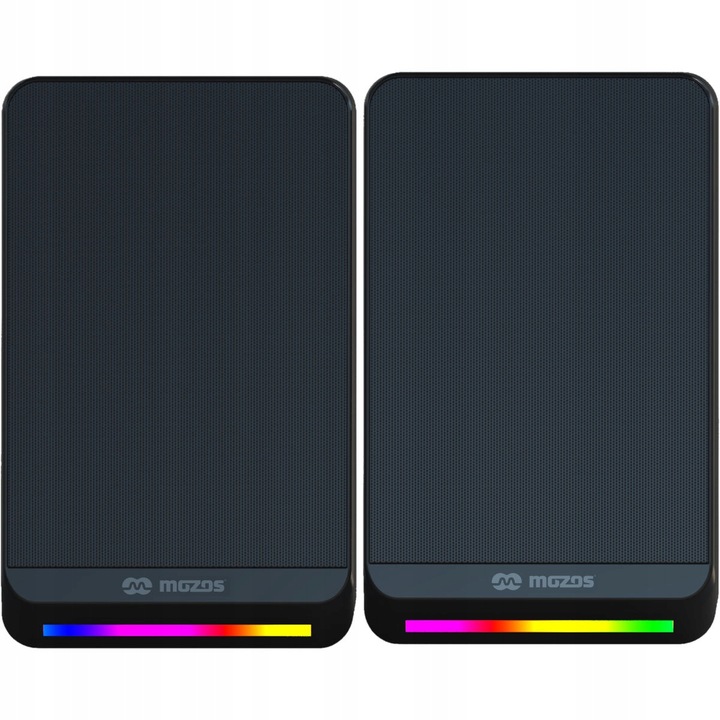 MOZOS Mini S4 głośniki komputerowe do laptopa telewizora stereo LED RGB USB