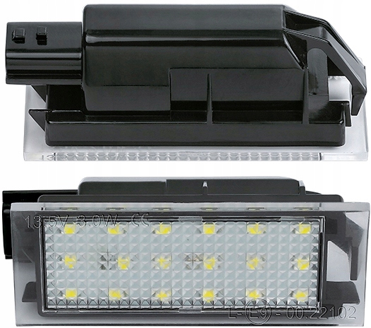 PODŚWIETLENIE LED TABLICY REJESTRACYJNEJ REJESTRACJI RENAULT Master II III