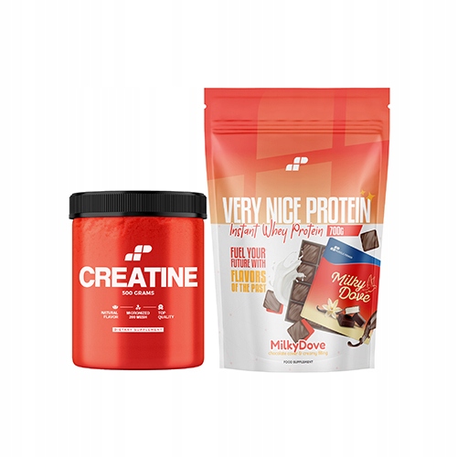 KREATYNA CREATINE MONOHYDRAT 500g + BIAŁKO WHEY WPC KONCENTRAT 700g