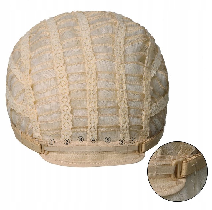 Peruka Damska Peruki Krótka Syntetyczne Włosy + Free Cap