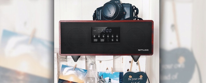 GŁOŚNIK BLUETOOTH 40W BAS USB RADIO FM PLL WYŚWIETLACZ LED MUSE M-630 DWT