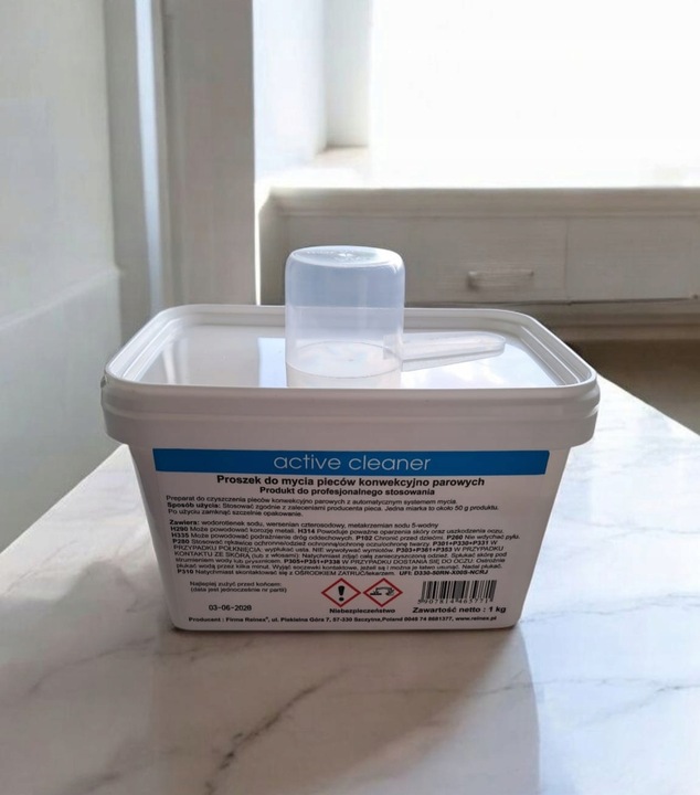 Proszek do mycia pieców konwekcyjno-parowych Active Cleaner 4x1kg z miarką