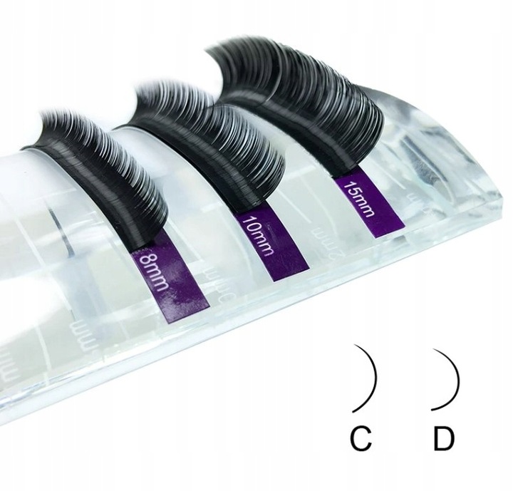 Rzęsy Nagaraku D, 0.07, 8 mm