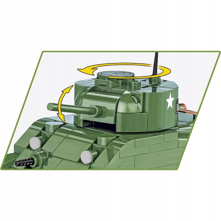 Klocki COBI-2715 HC WWII SHERMAN M4A1 312 KL.