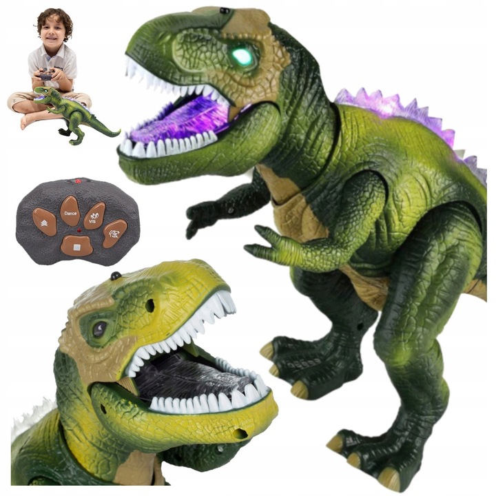 MEGA OGROMNY INTERAKTYWNY DINOZAUR T-REX ZDALNIE STEROWANY CHODZI RYCZY XXL