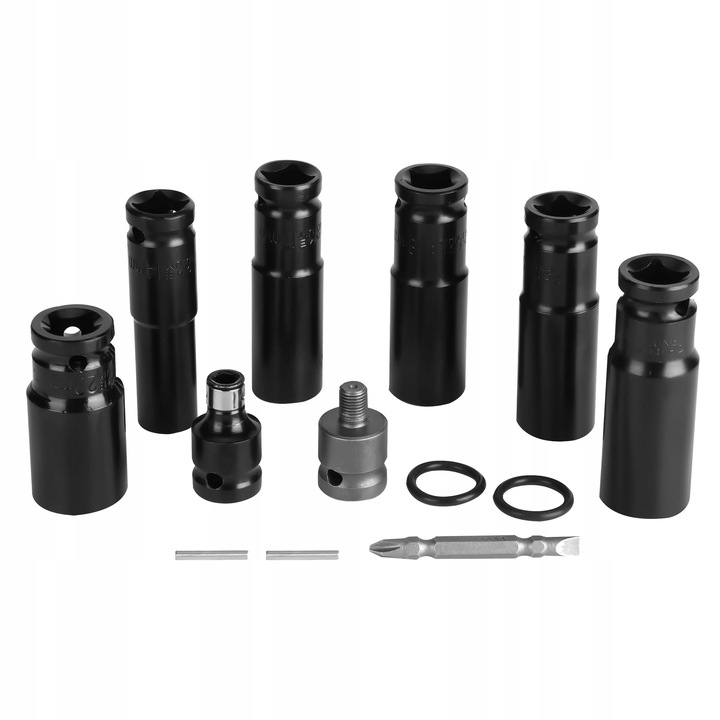 KLUCZ UDAROWY AKUMULATOROWY BEZSZCZOTKOWY do KÓŁ 20V 1/2'' 2xAKU NASADKI