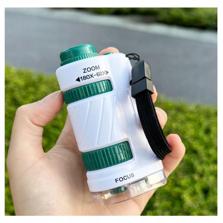 MIKROSKOP EDUKACYJNY DLA DZIECI 2W1 LABORATORIUM 60X/180X + AKCESORIA