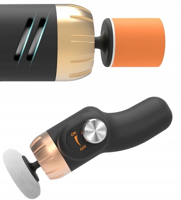 MINI POLERKA SAMOCHODOWA Maszyna Polerska 4x GĄBKA