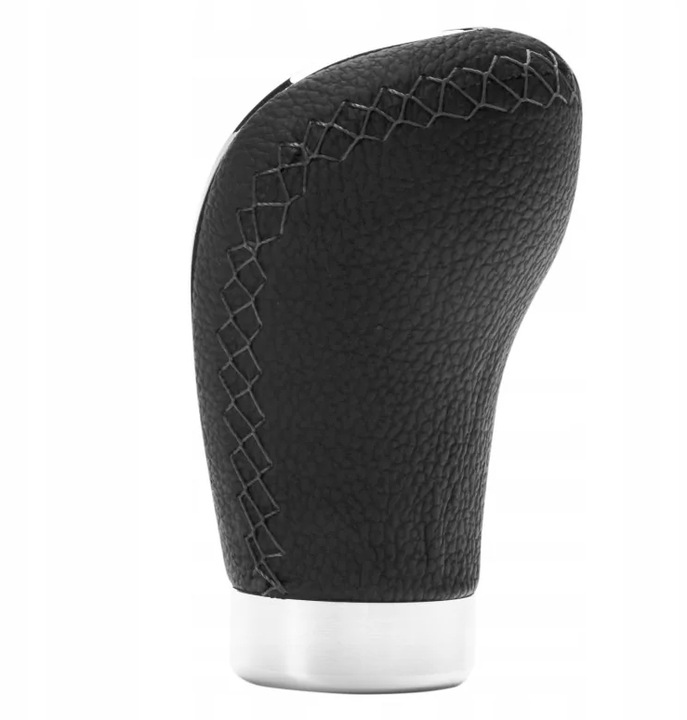 UNIWERSALNA GAŁKA ZMIANY BIEGÓW SKÓRA 5 6 BIEGOWA czarna skóra lita