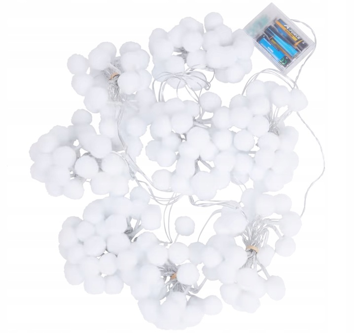 Kurtyna świetlna 208 LED zewnętrzna ciepły biały 2.4x1.4m TIMER