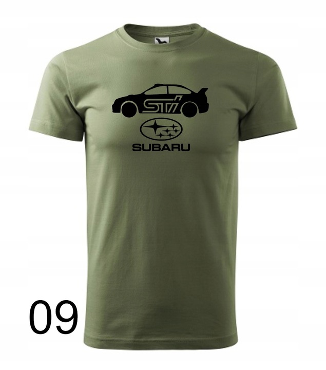 Koszulka męska SUBARU IMPREZA STI kolory