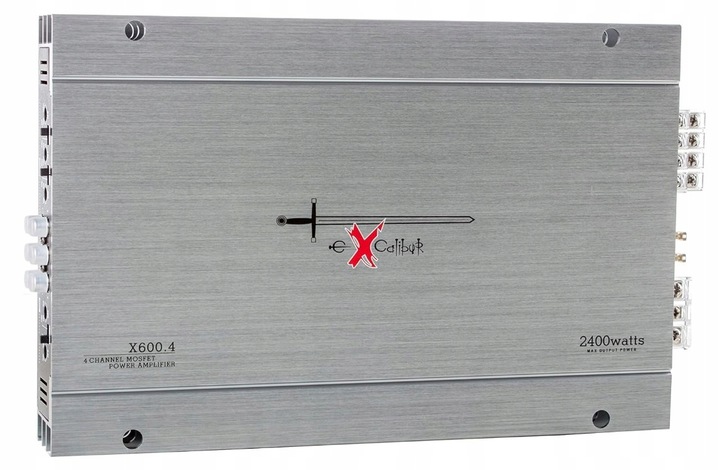 EXCALIBUR X600.4 NOWY WZMACNIACZ SAMOCHODOWY 4-KANAŁY MOC 4x60W RMS