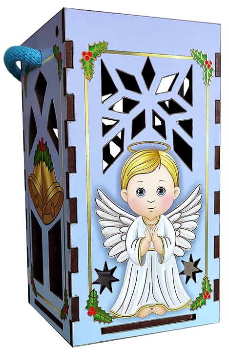 LAMPION ADWENTOWY NA RORATY ŚWIECĄCY LED NA BATERIE DLA DZIECI