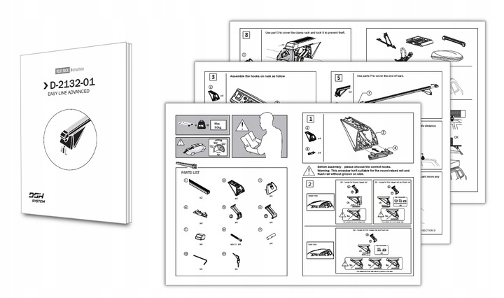 Bagażnik dachowy na relingi stal do Opel Zafira B MPV 2005-2011