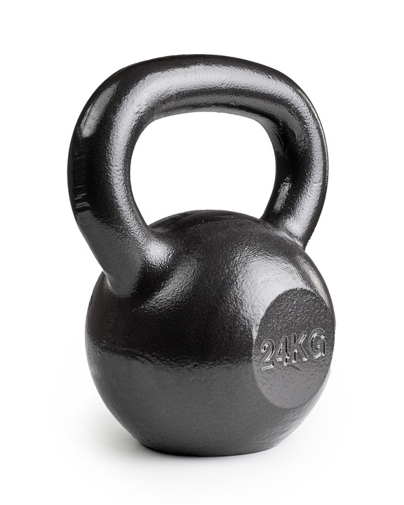 KETTLEBELL ODWAŻNIK DO ĆWICZEŃ KETTLE HANTLA HANTEL ŻELIWNY FITNESS 24KG