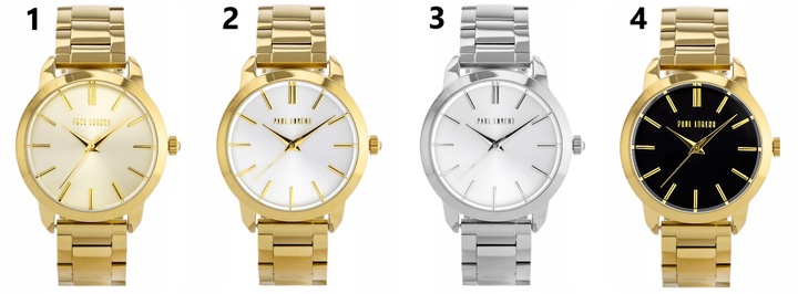 ZEGAREK DAMSKI PAUL LORENS ALICIA stalowy złoty +BOX GRAWER