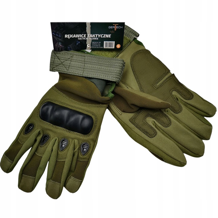 RĘKAWICE TAKTYCZNE WOJSKOWE Mocne Rękawiczki WZMOCNIONE SURVIVAL GERTECH XL