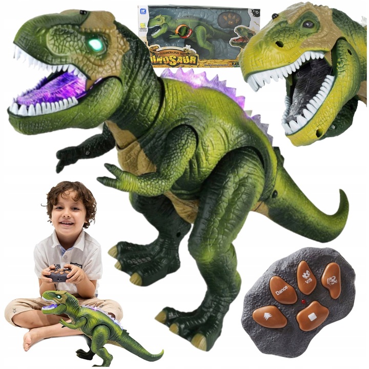 MEGA OGROMNY INTERAKTYWNY DINOZAUR T-REX ZDALNIE STEROWANY CHODZI RYCZY XXL