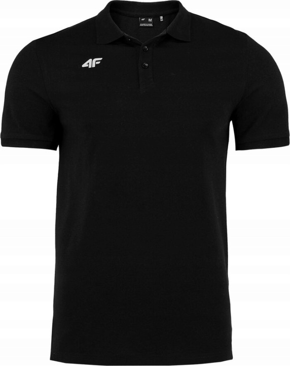 4F KOSZULKA POLO CZARNA POLÓWKA 100% BAWEŁNA TSM008B r. L