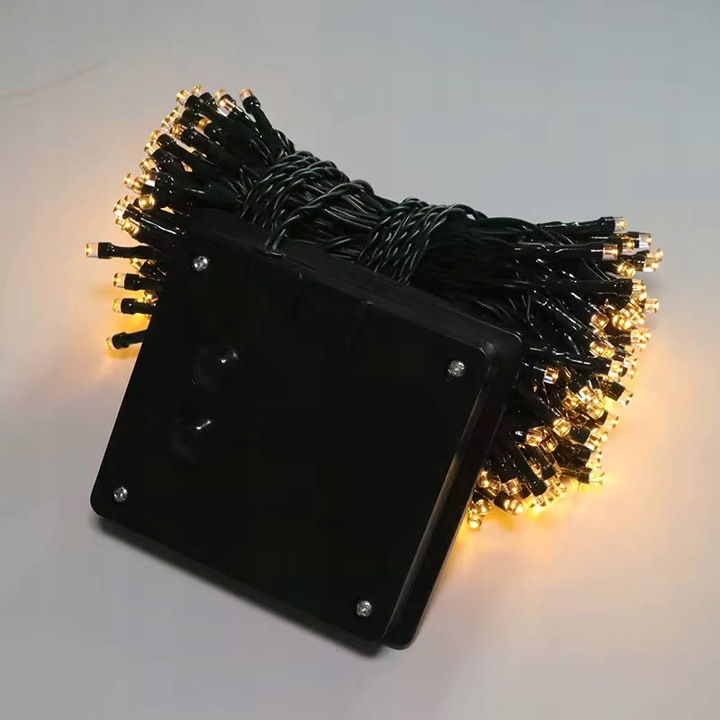 Lampki solarne LED 200LED ciepła biel