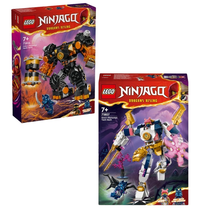 LEGO NINJAGO MECH ŻYWIOŁU ZIEMI COLE 71806 +TECHNOLOGICZNY MECH SORY 71807