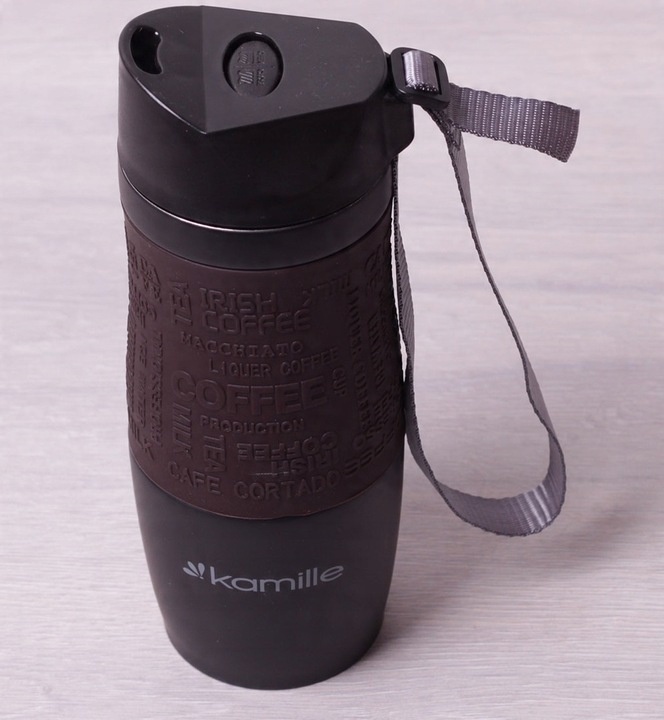 KUBEK TERMICZNY TERMOS BIDON KAMILLE 380 ml 0,38 l