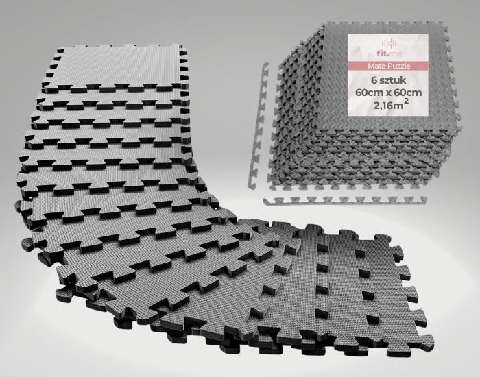 MATA PUZZLE POD SPRZĘT DO ĆWICZEŃ 12 SZT 4,32m2 OCHRONNA PODŁOGA NA SIŁOWNI