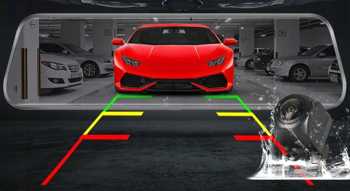 REJESTRATOR LUSTERKO FULL HD 9.66 KAMERA TYŁ