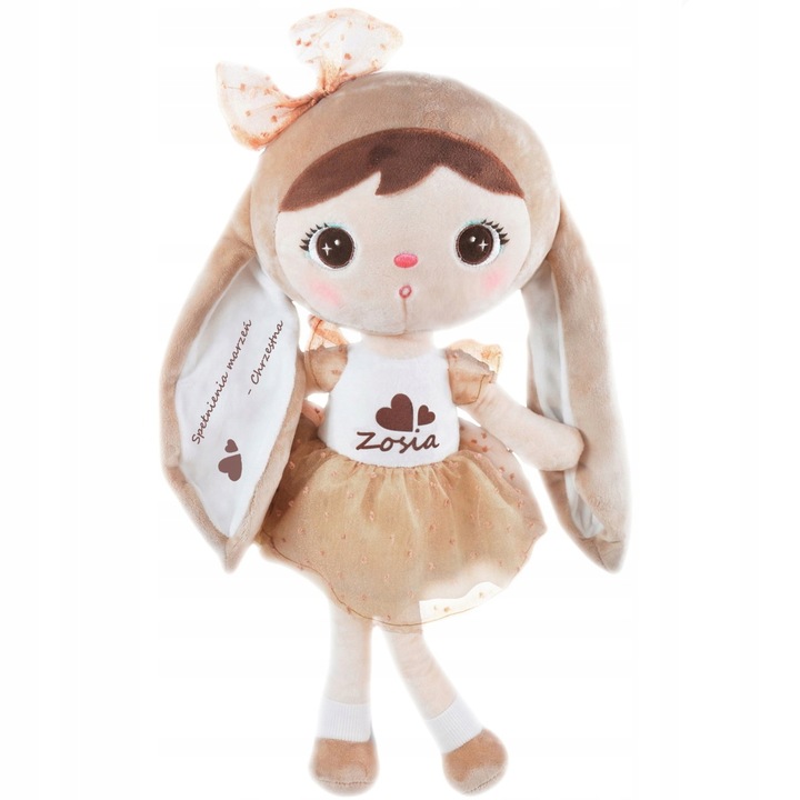 Lalka Metoo z metryczką - PREZENT NA ROCZEK DLA DZIEWCZYNKI maskotka królik