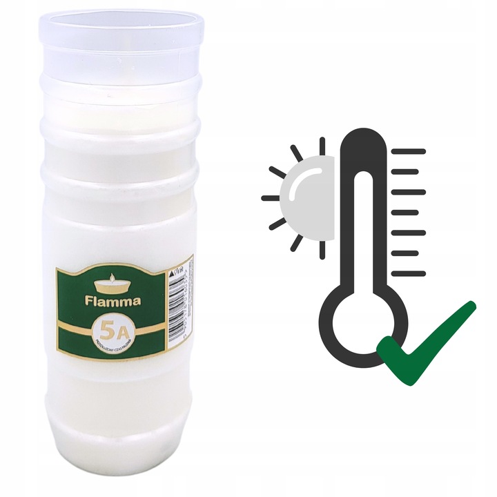 Wkłady Parafinowe do Zniczy Całoroczne Znicze 5 Dni 120h 12 szt