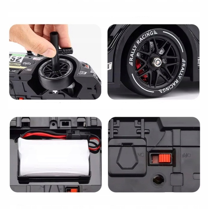 Samochód Zdalnie Sterowany RC Drift Duży 4x4 Auto na Pilot do Driftu LED