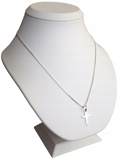 Łańcuszek Srebrny KOMUNIJNY Krzyżyk Srebrny 925 KOMUNIA (na PREZENT)