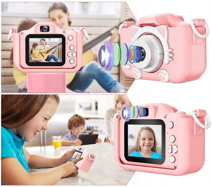 APARAT CYFROWY FOTOGRAFICZNY KAMERA DLA DZIECI GRY