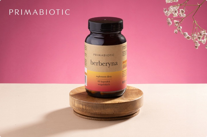 BERBERYNA HCL 400 Mg PRIMABIOTIC 60 kaps. Wątroba Metabolizm Odchudzanie