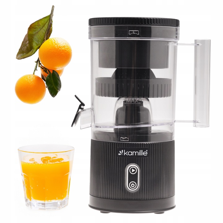 ELEKTRYCZNA WYCISKARKA DO CYTRUSÓW SOKÓW OWOCÓW BEZPRZEWODOWA USB KAMILLE