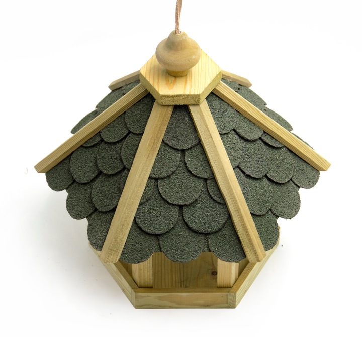 DUŻY KARMNIK DLA DZIKICH PTAKÓW SOLIDNY DOMEK BUDKA NA KARMA ZIARNO XXL