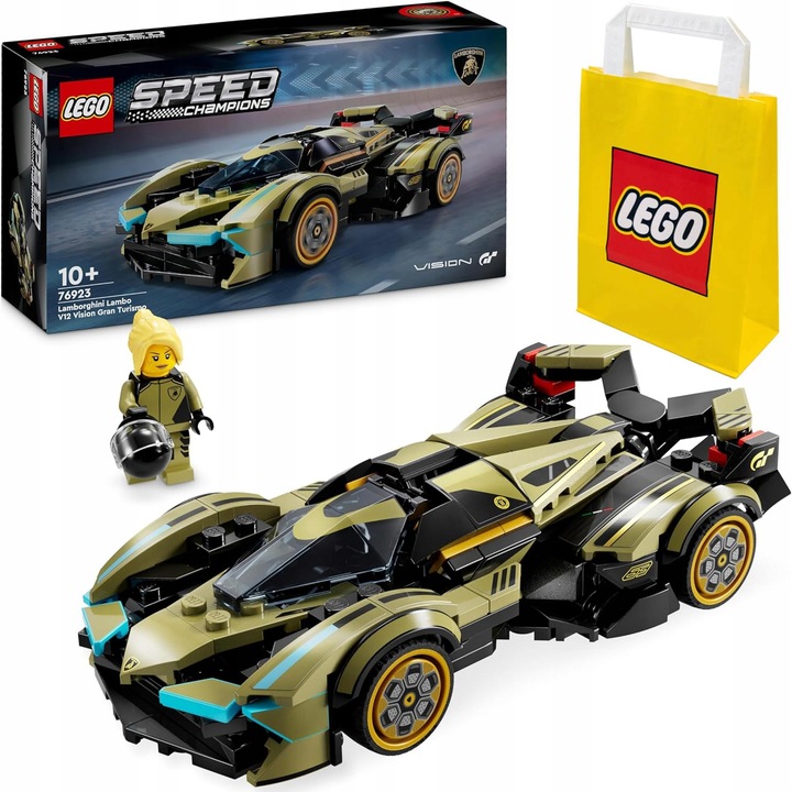 LEGO SPEED Champions Luksusowe Lamborghini Lambo V12 Vision GT 76923 torba