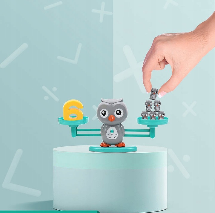 Gra Edukacyjna Waga Szalkowa Sowa Nauka Liczenia