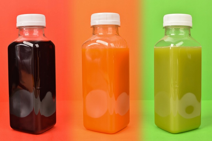 Butelki Plastikowe do soków napoi mleka 330ml + Nakrętki 100 sztuk